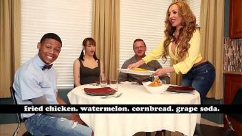 BANGBROS - MILF Richelle Ryan Adopts Lil Ds Big Black Cock Invites Him Over For Dinner